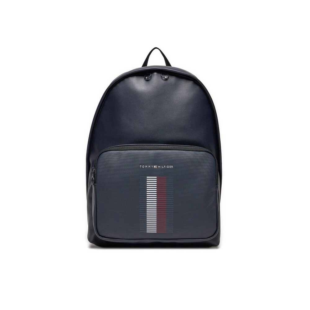 TOMMY HILFIGER Backpack Unisex Navy Stripe Logo Casual Travel School $139